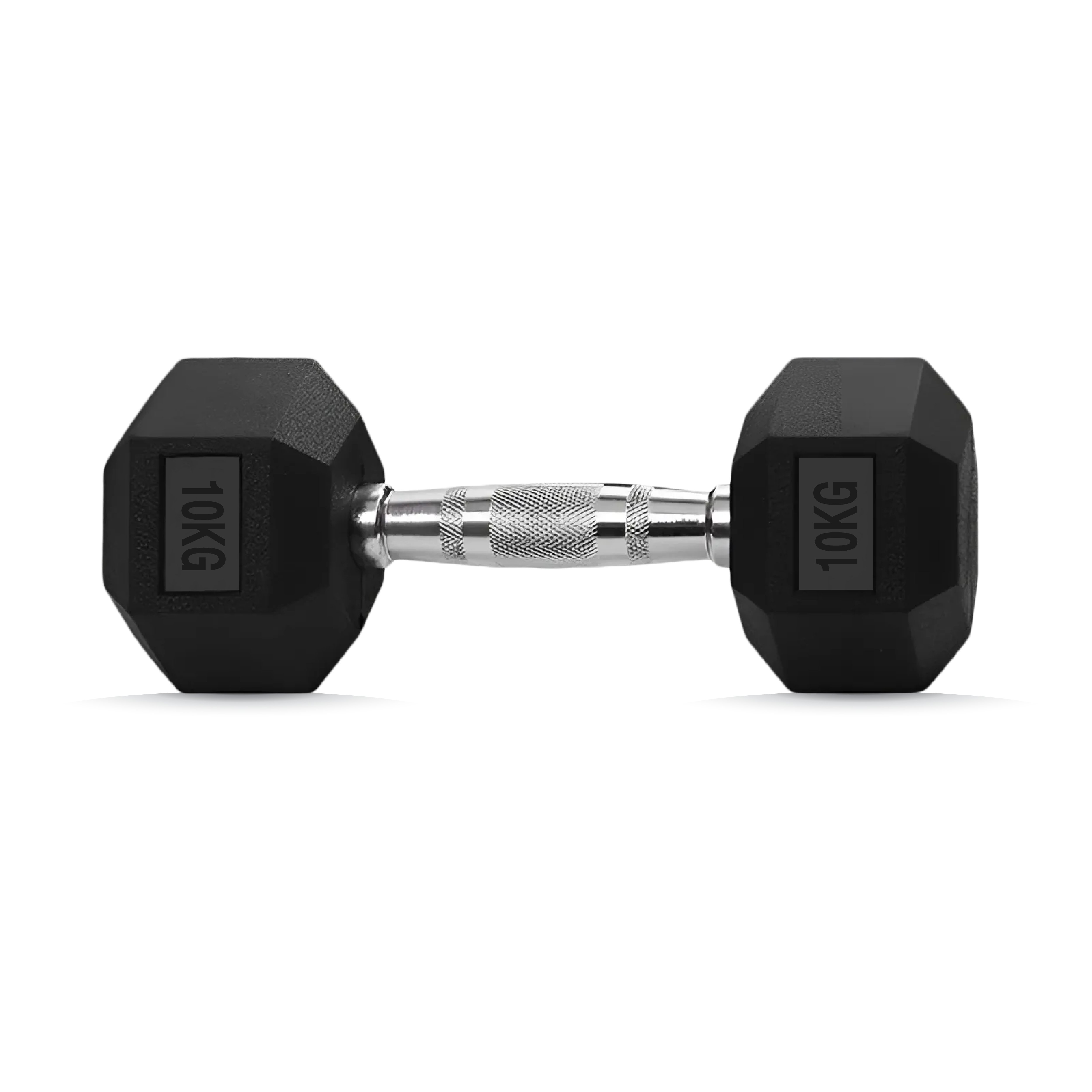 ดัมเบลยางออกกำลังกาย HOMEFITTOOLS แบบเหลี่ยม 10 KG (1 คู่)_0
